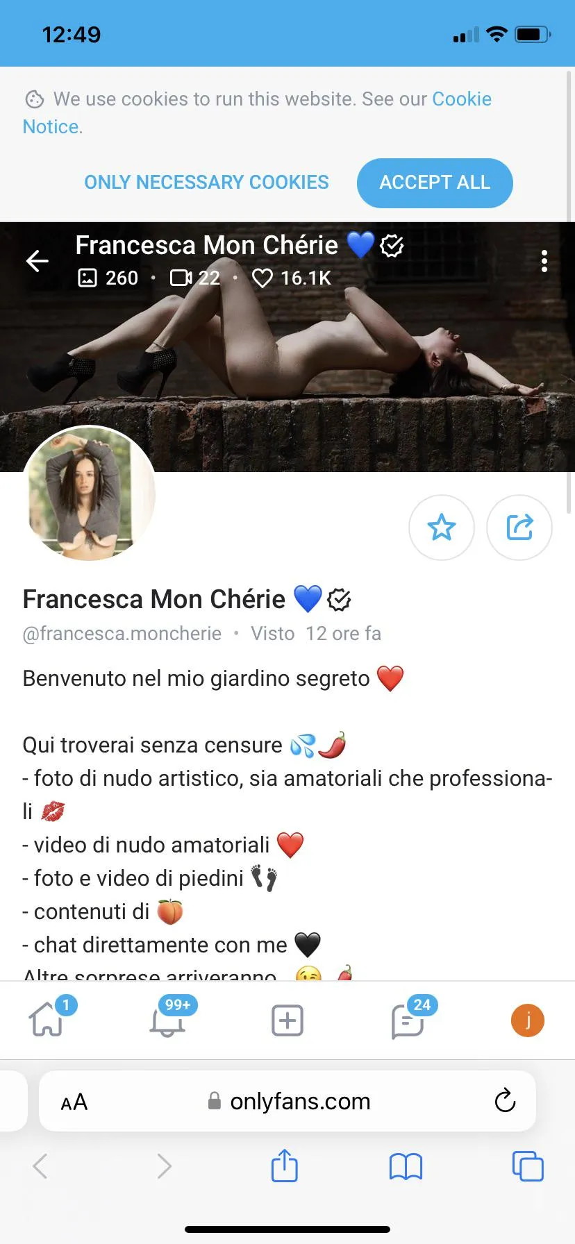 Francesca mon cherie