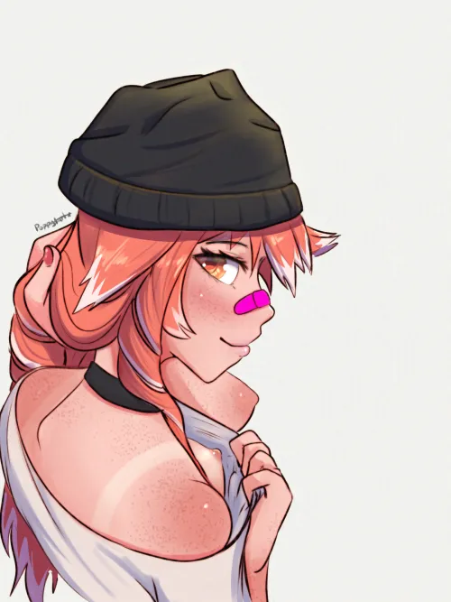 Getting a sneak peek (Artpoppytart)