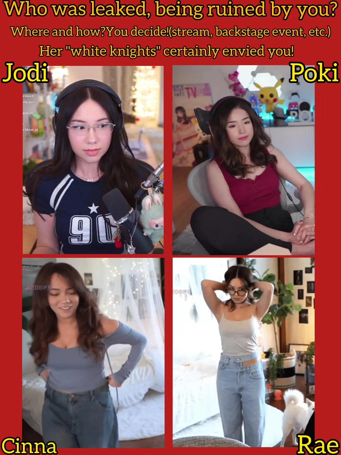 JODI x POKI x CINNA x RAE