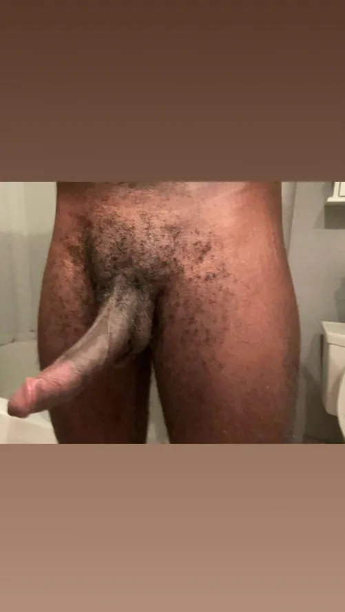 My throbbing black meat pole hmu