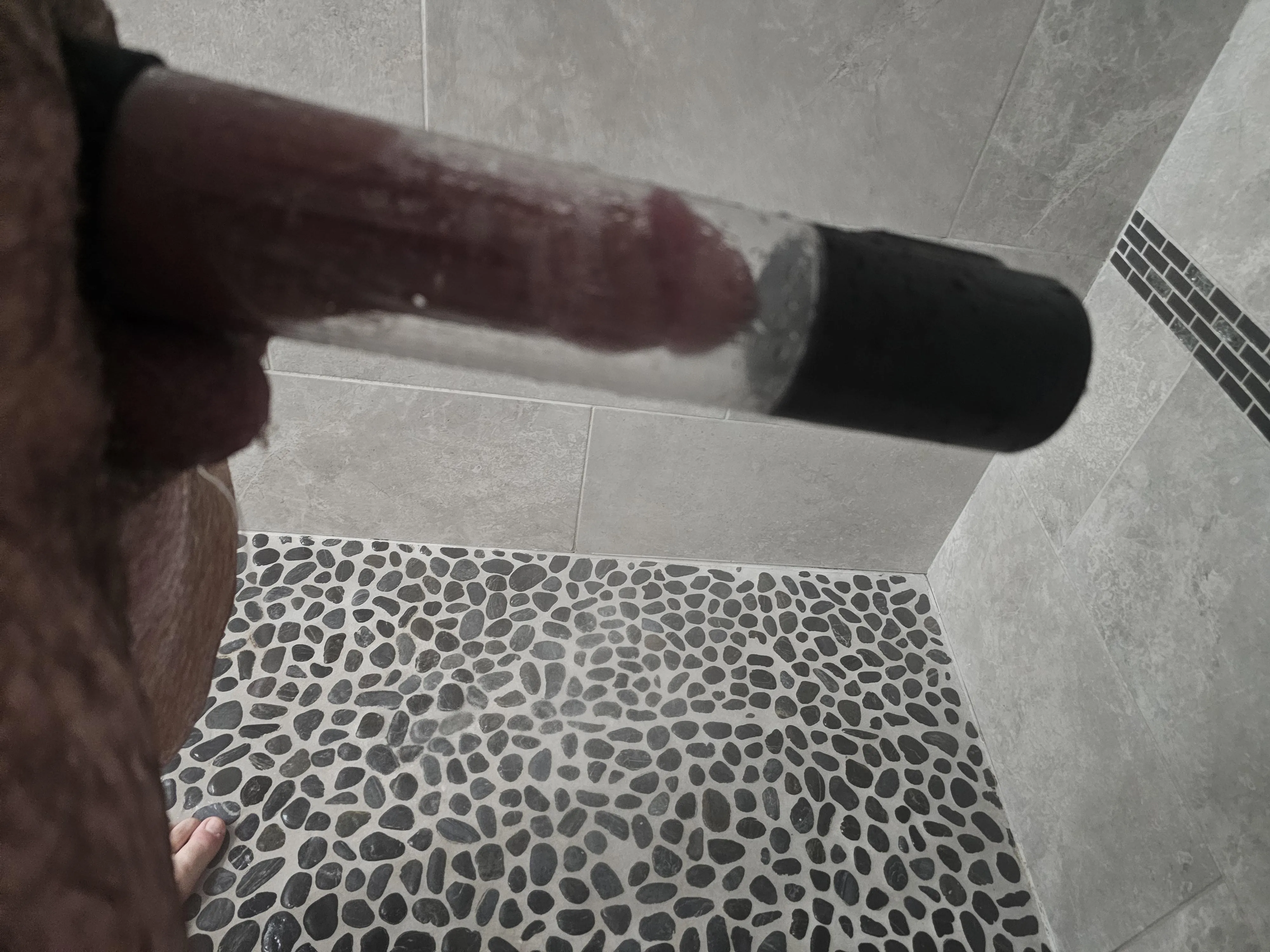 Pumping without sleeve. How do you think it looks? Honest