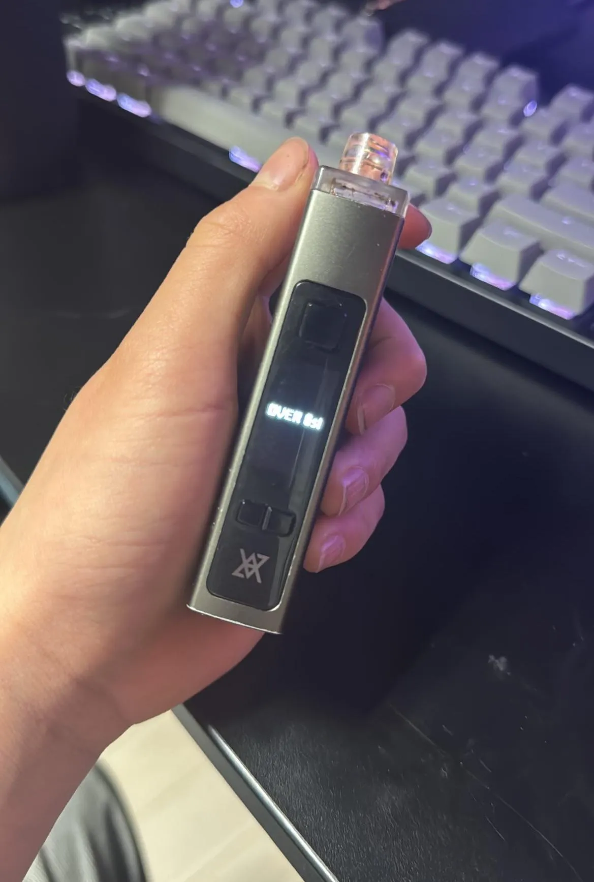 Uwell havok V1 screen stuck on 