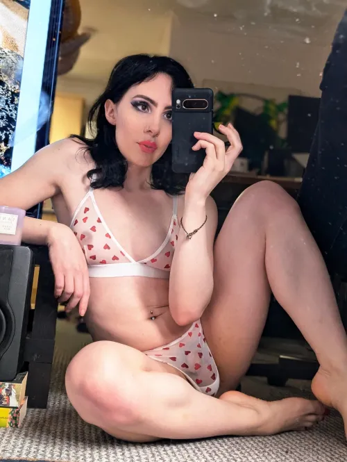 All you gotta do is remove my lingerie with your mouth then I'll give you a bj