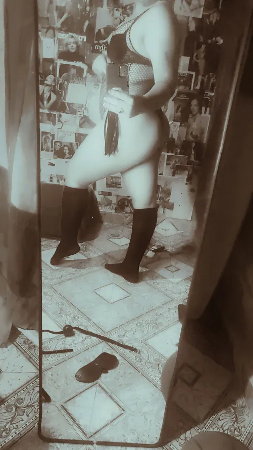 Have you ever tried wearing cute thongs and sexy stockings to look slutty?