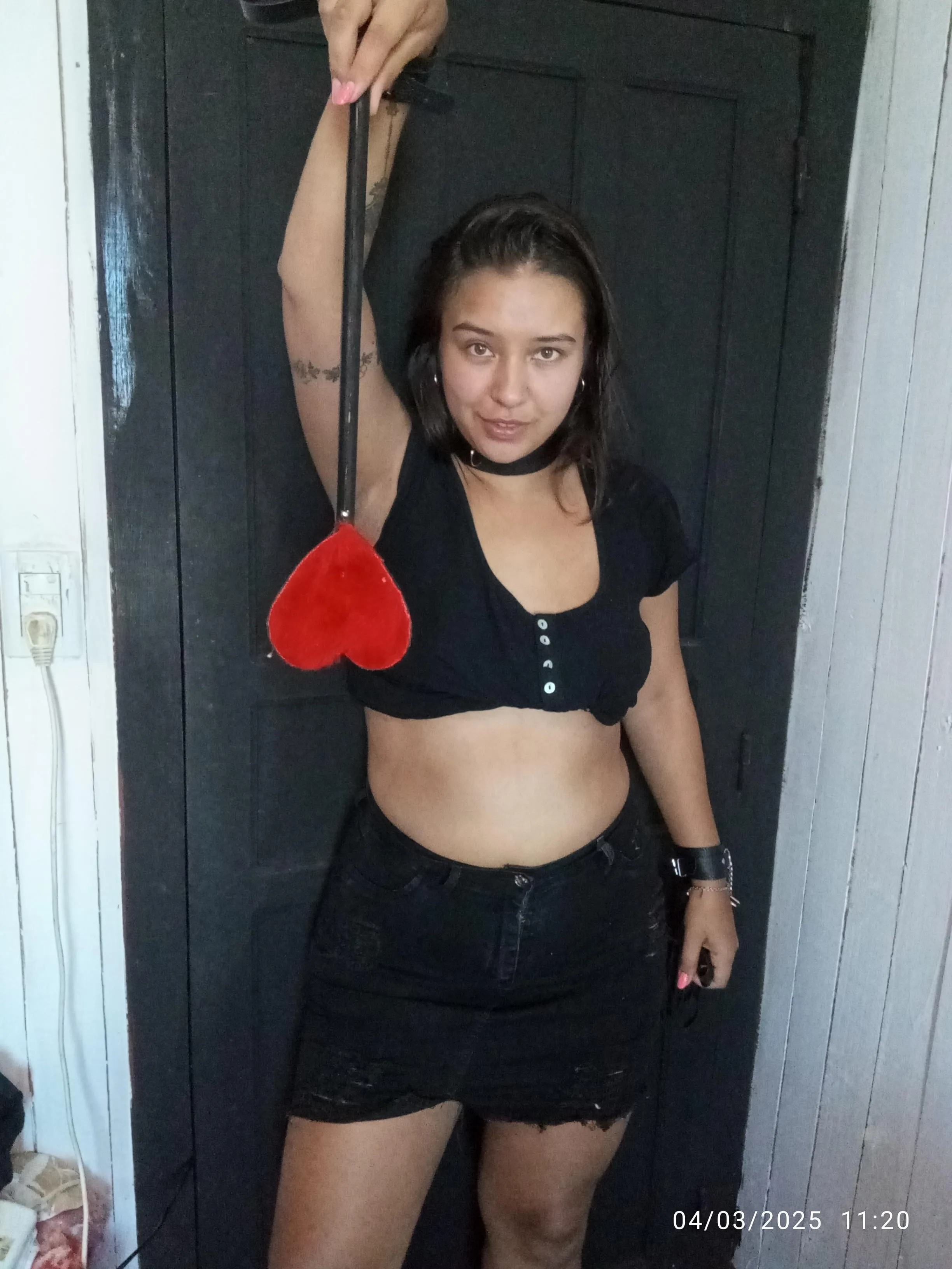 I'm looking for a slave to test the strength of my blows.