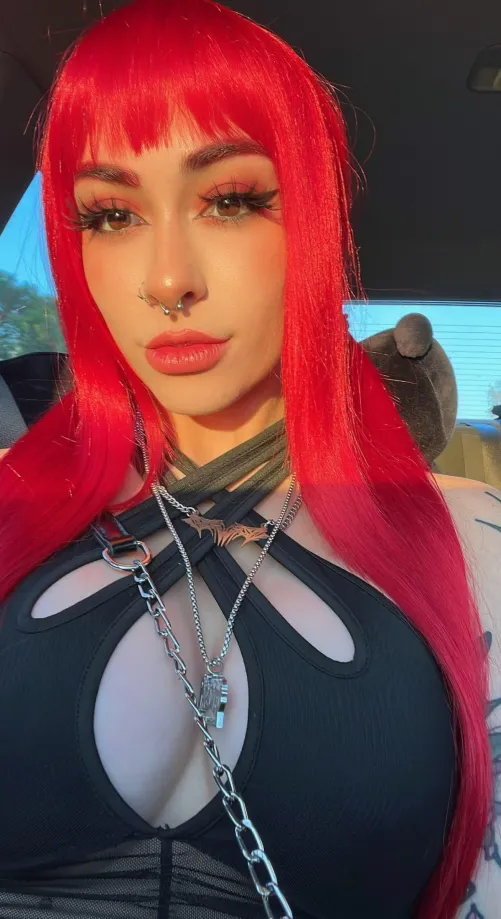 Loving my red hair.. Suits me?