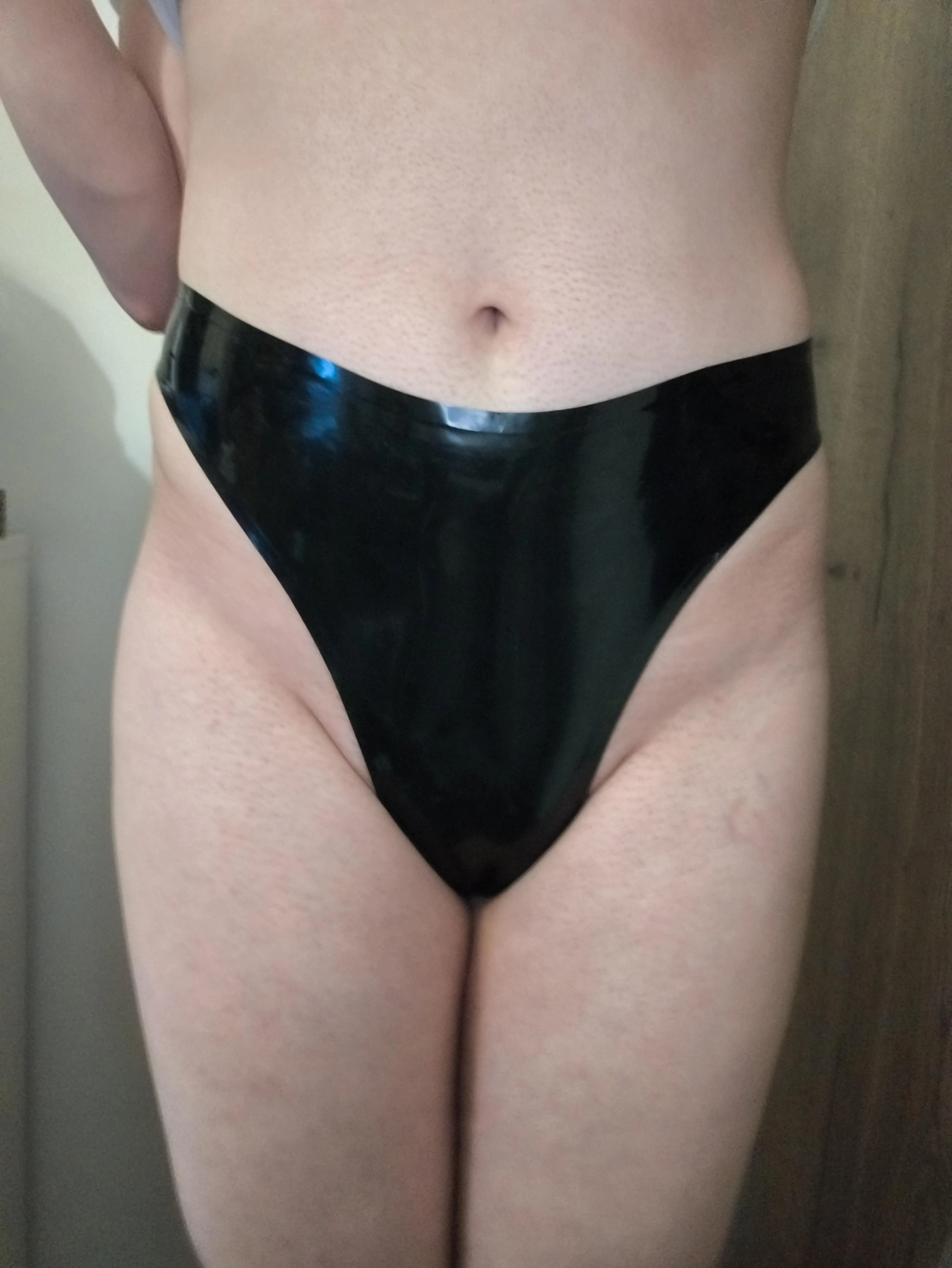 MY NEW SEXY LATEX THONGS