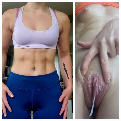 This is what guys can't see at the gym :] I hope you like the view babe :p