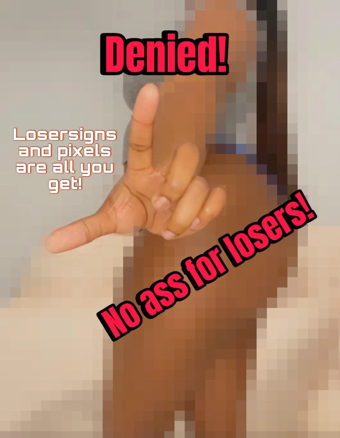 virgin losers only stroke to losersigns!