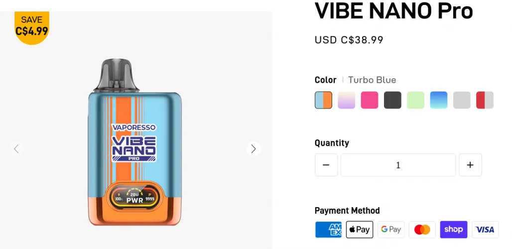 When will Vibe Nano Pro be available in Canada?
