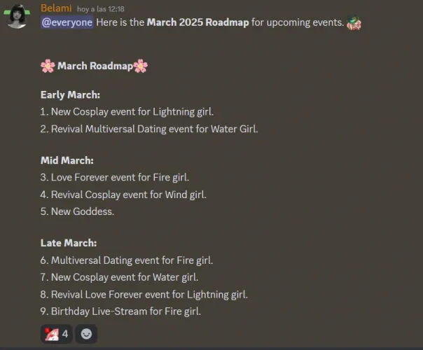 March Roadmap