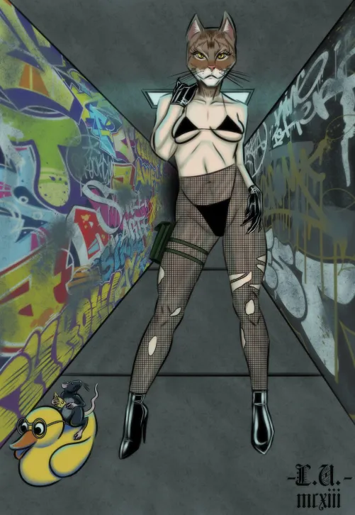 Punk Cat Girl (LatexSirens)