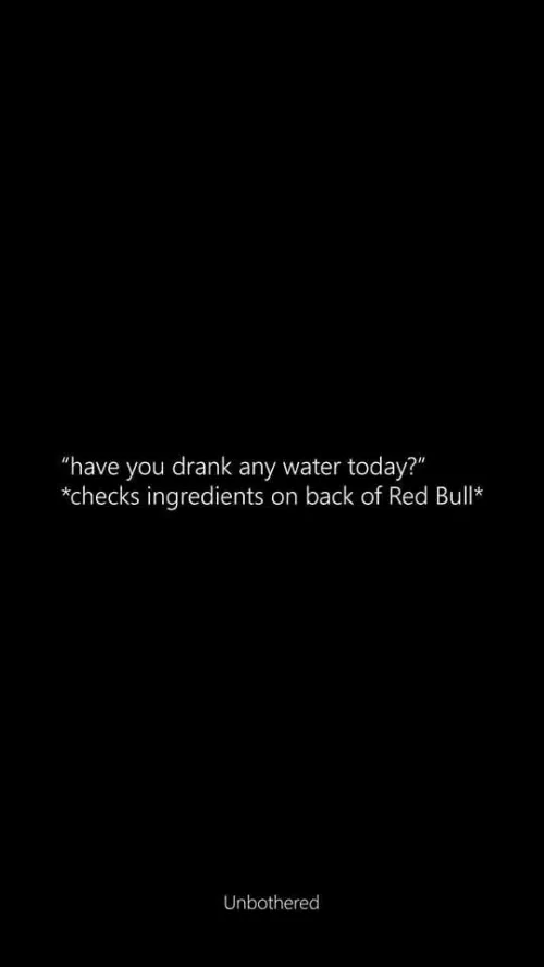 There's water in there, right? :)