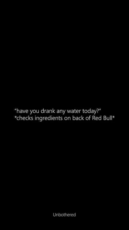 There's water in there, right? :)