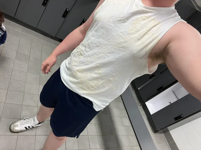Wore my cum rags to the gym and got a bit excited