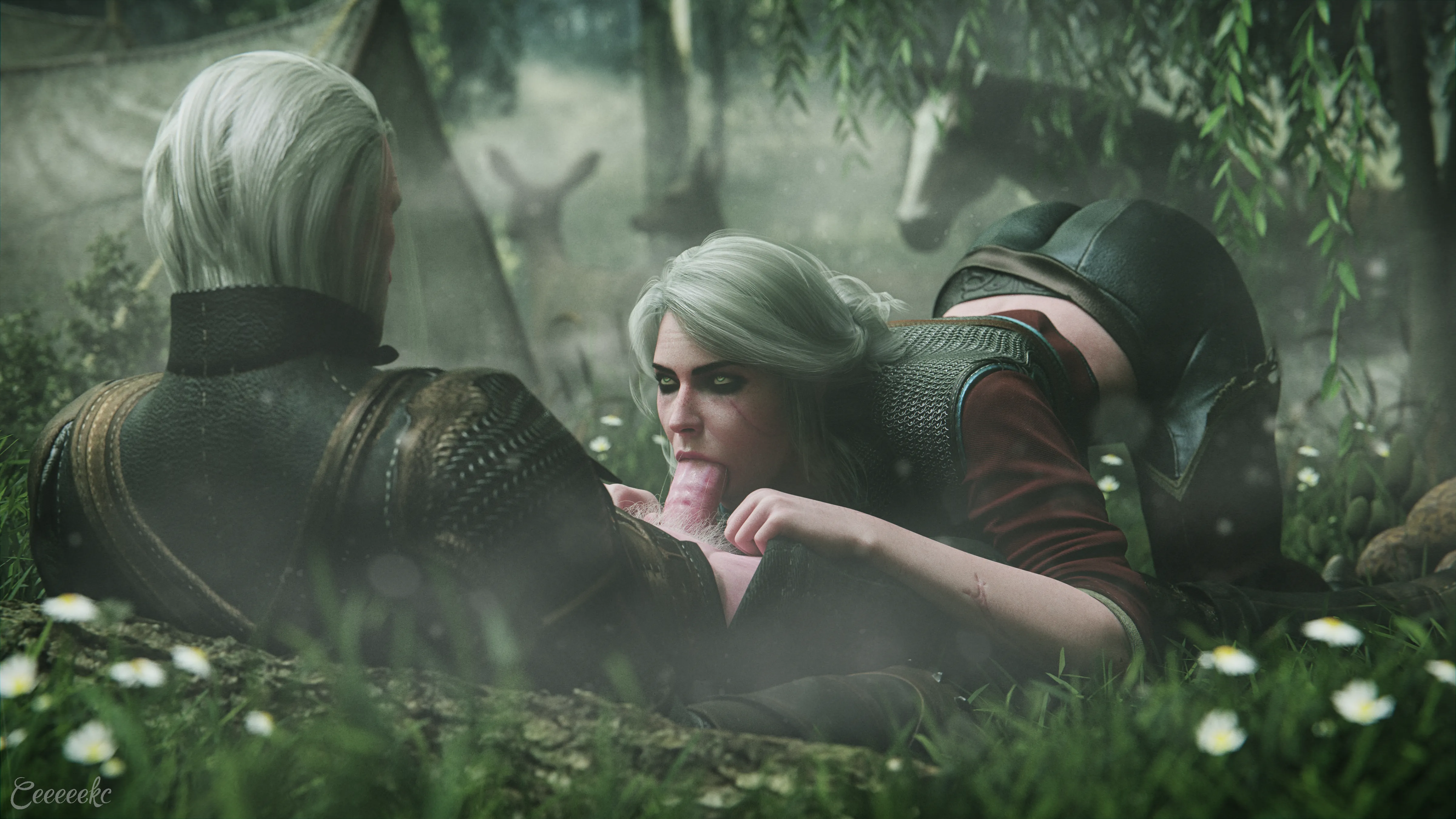Ciri & Geralt - Bonding in the forest (CEKC)