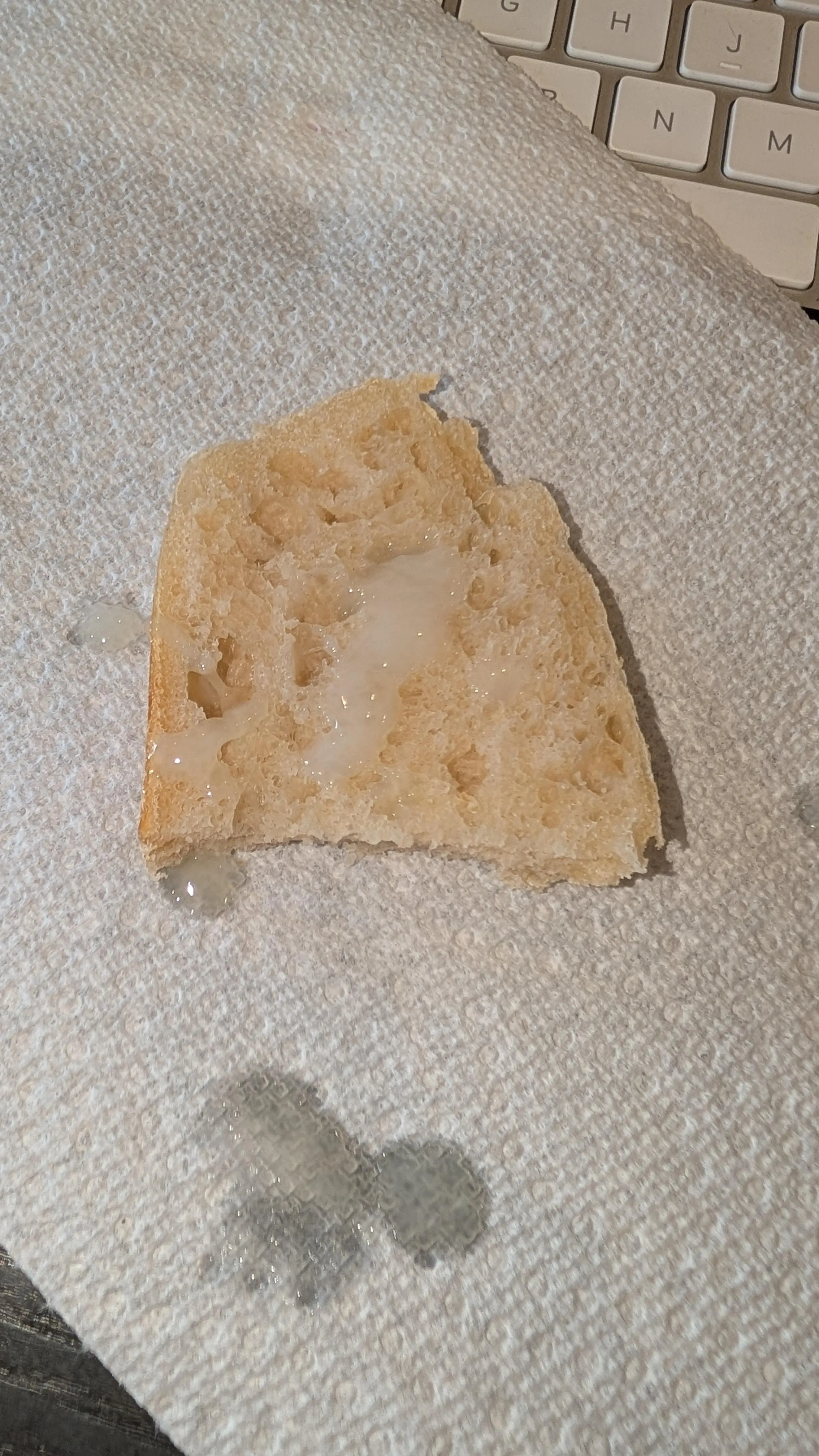 Cum on fresh warm sourdough bread