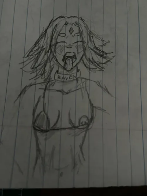 I just love drawing Raven for some reason
