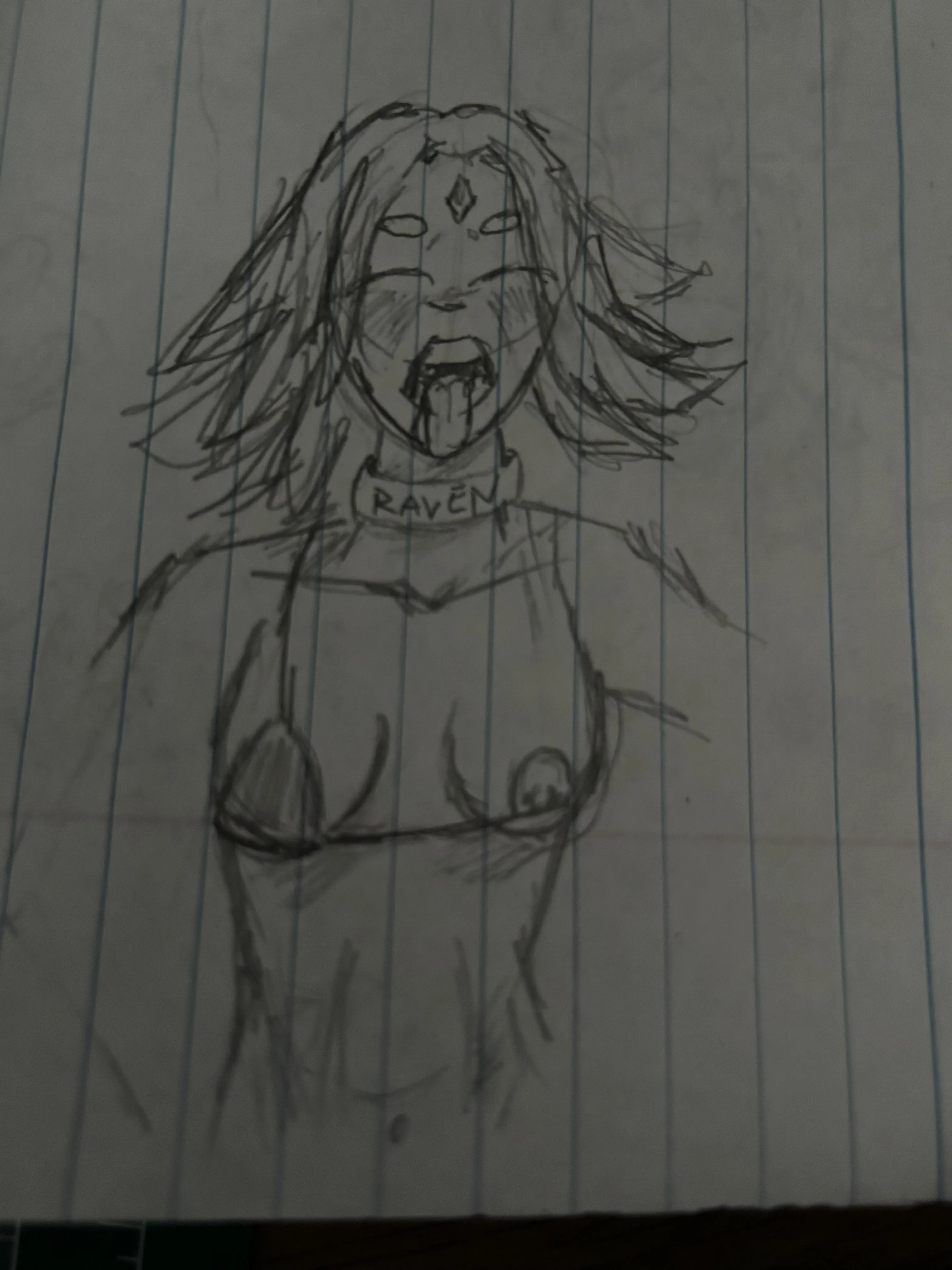 I just love drawing Raven for some reason