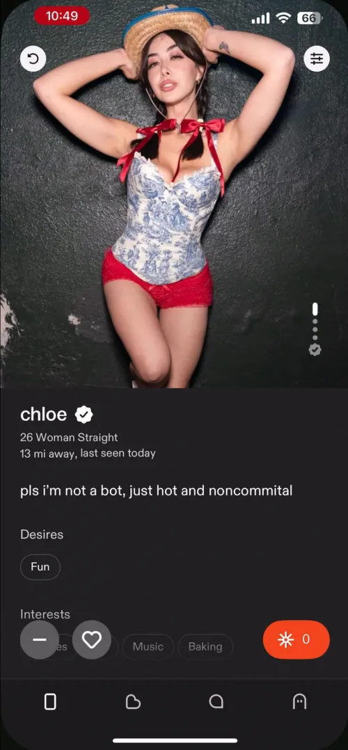 Is it really her on the Feeld app?