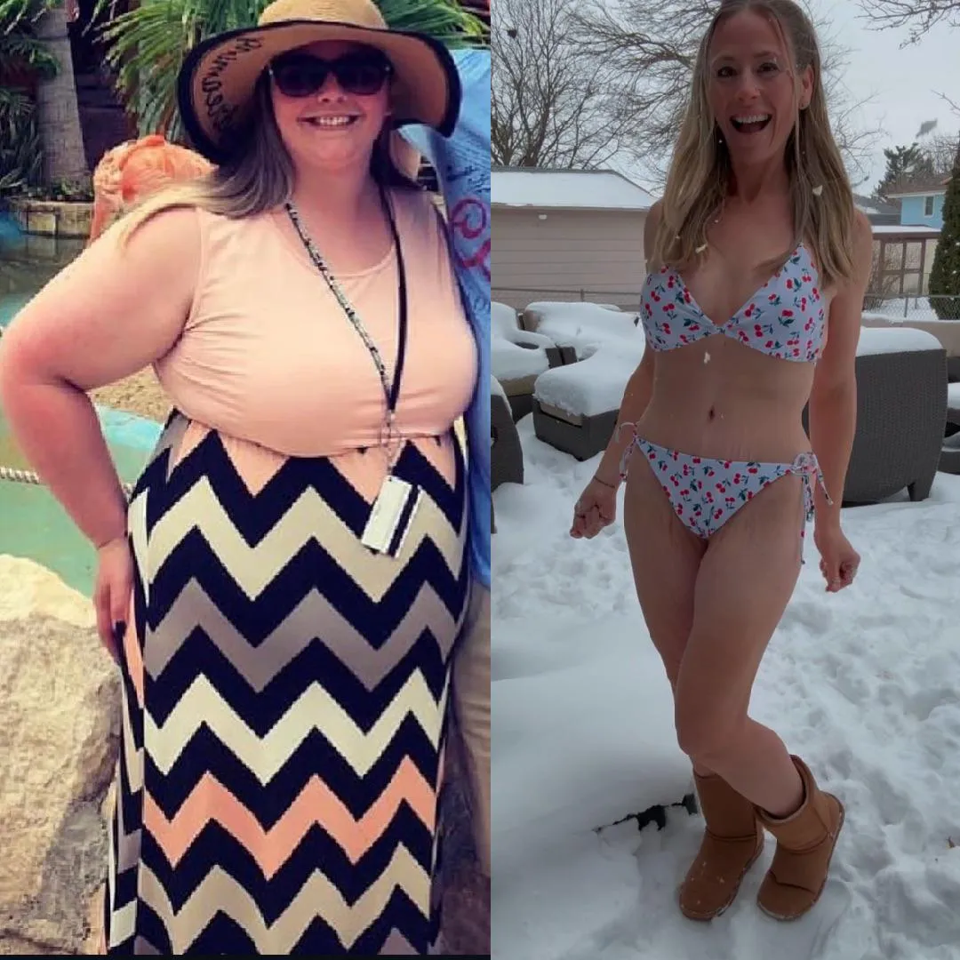 Just a little before and after 😇