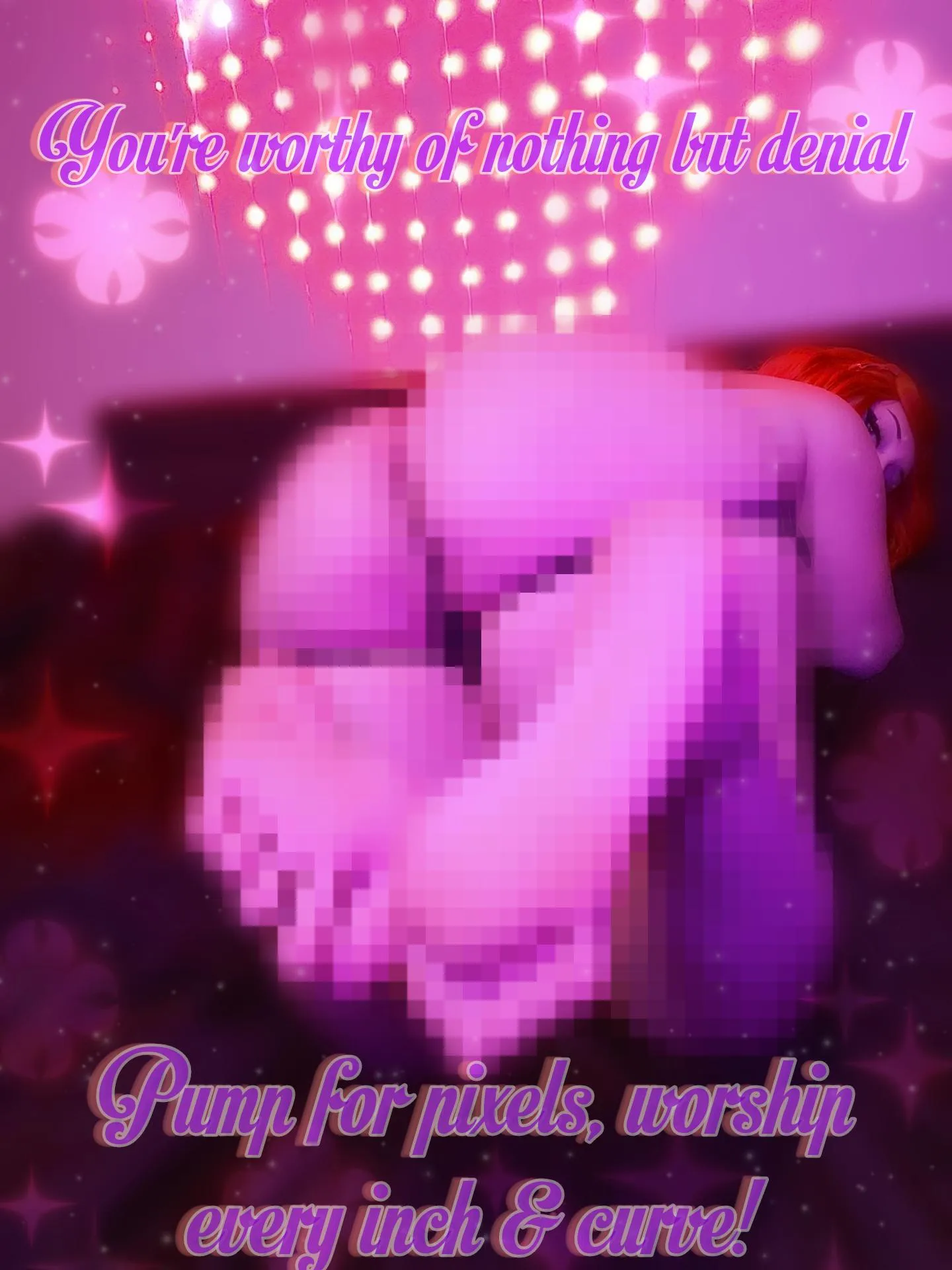 Keep pumping for My pretty pixels while I take thousands from you. I want you gooned out & f*cked for Me!