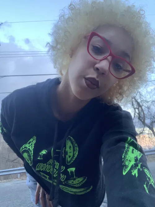 Selfie before taking that walk