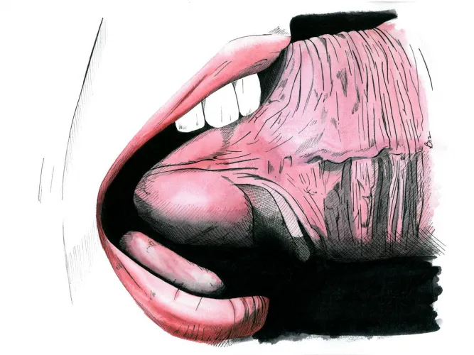 Tasty - ink and w/c by me