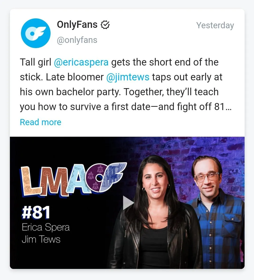 Today on OF, Jim Tews will teach you how to fight off 81 attempts of non-consenual sodomy from Cruisin Joe List