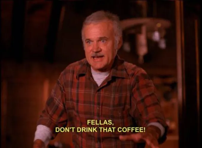 You'd never guess, there was a man's cum in the percolator.