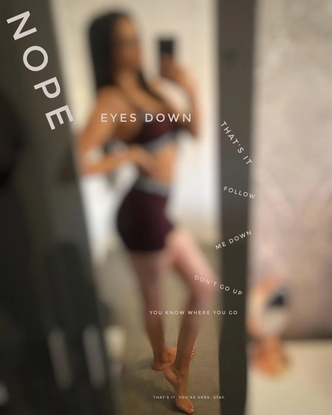 You're safe down there, beta.