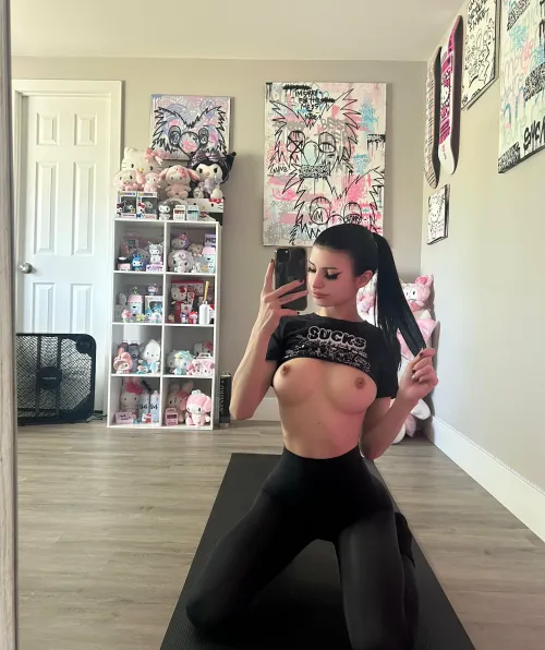 After a hard workout, I am really horny. Who wants to play?