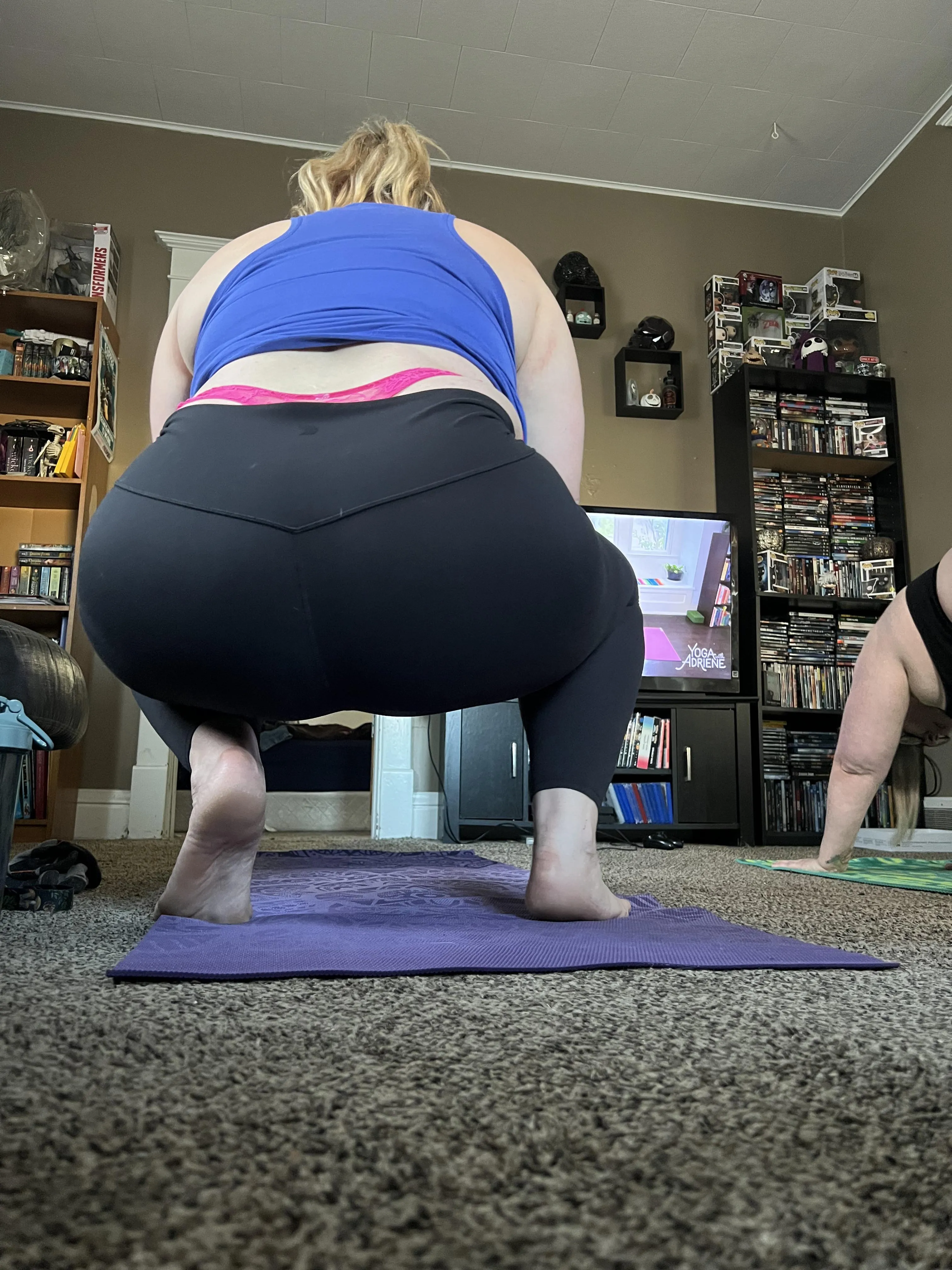 Another hot pink yoga tail