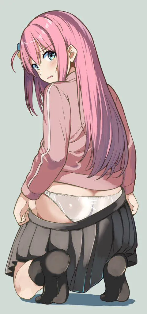 Bocchi Removing Her Skirt For The Camera