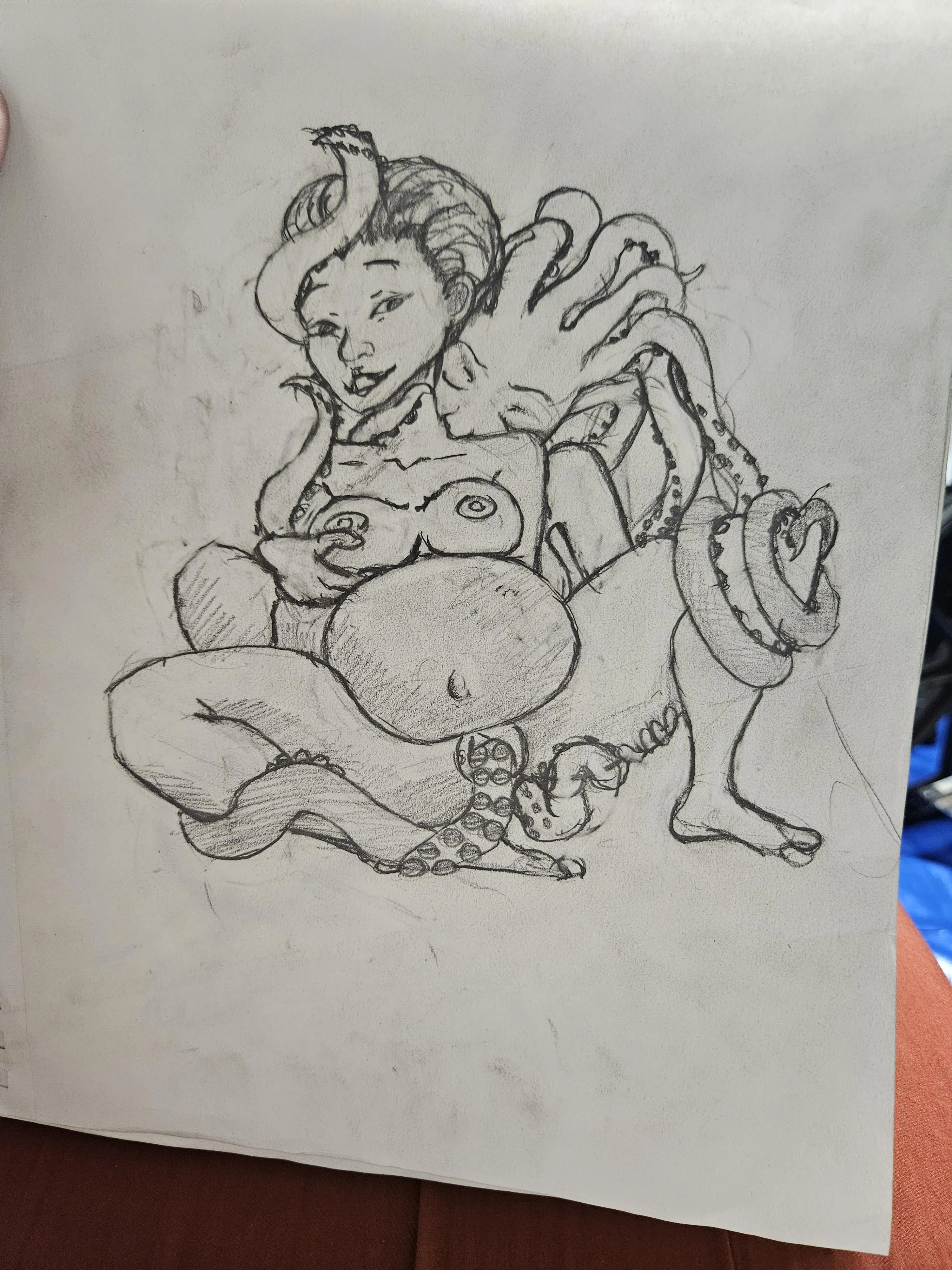 Hand Drawn Consentacle Yuri