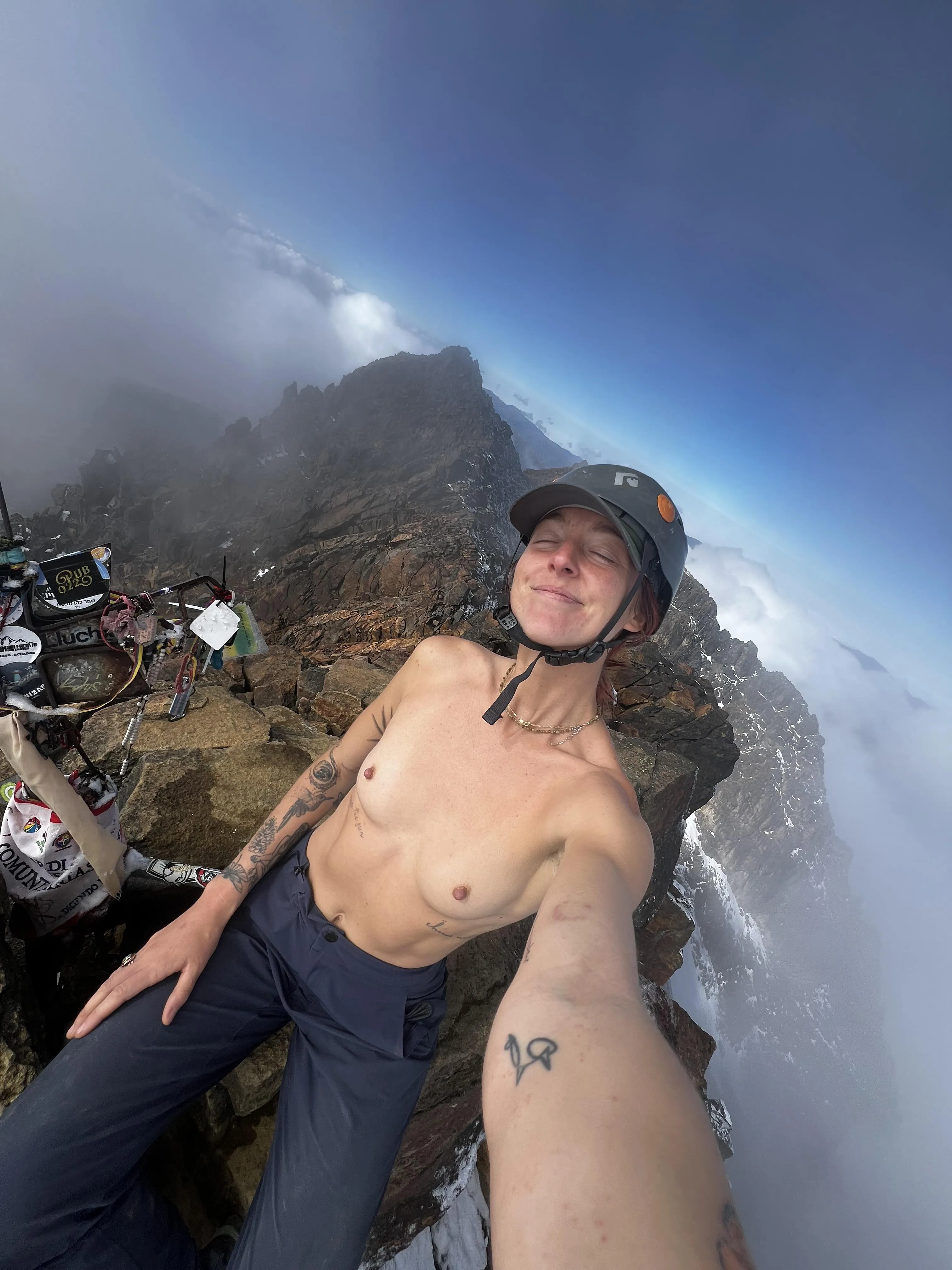 highest my tits have ever been out - 16,800ft