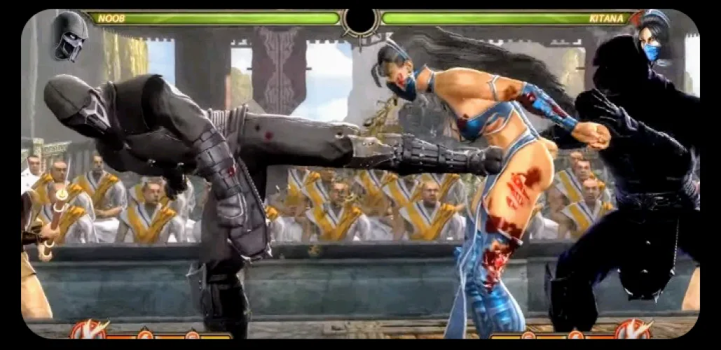 Kitana helpless.