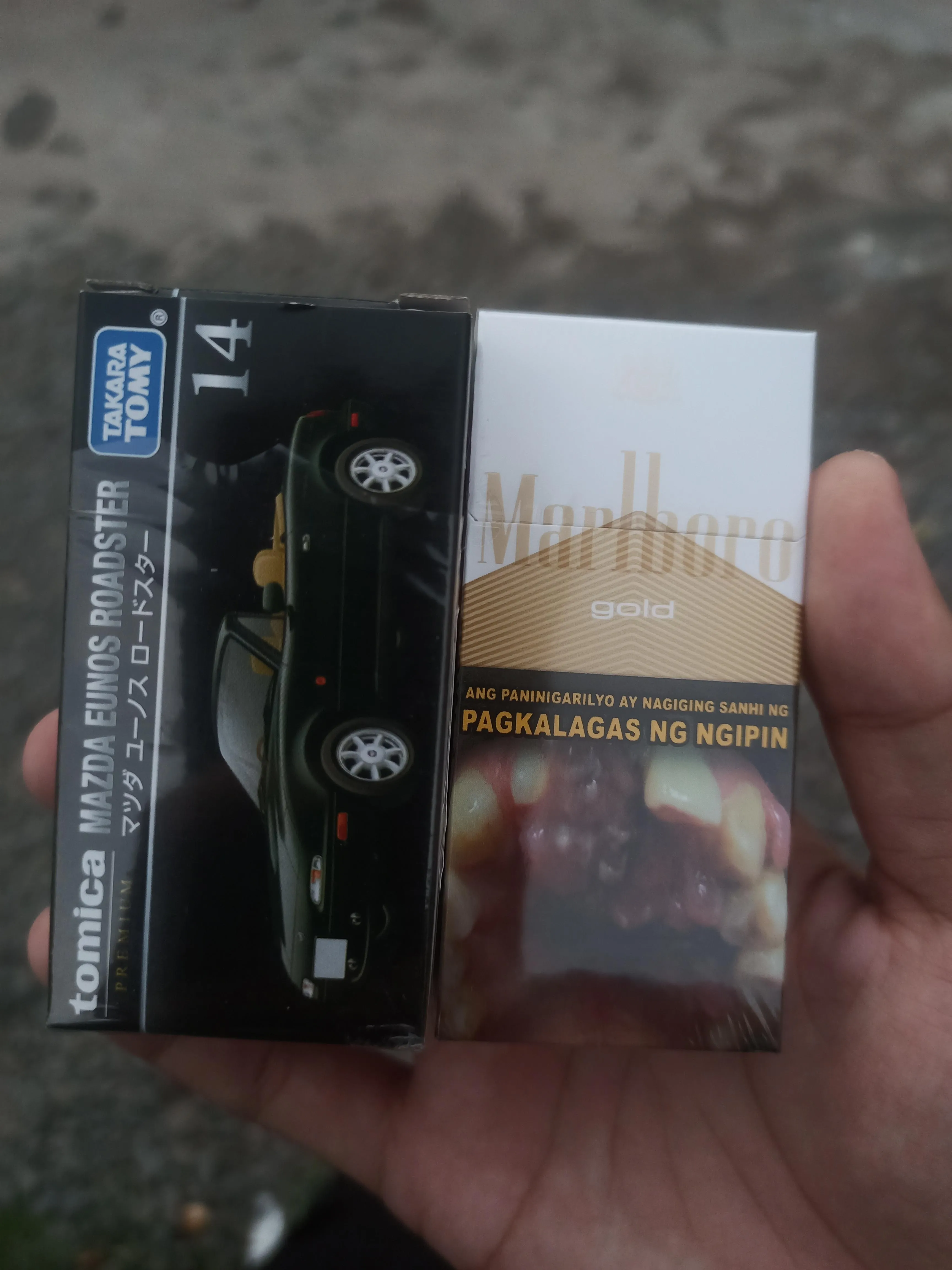 Marlboro gold and Miata