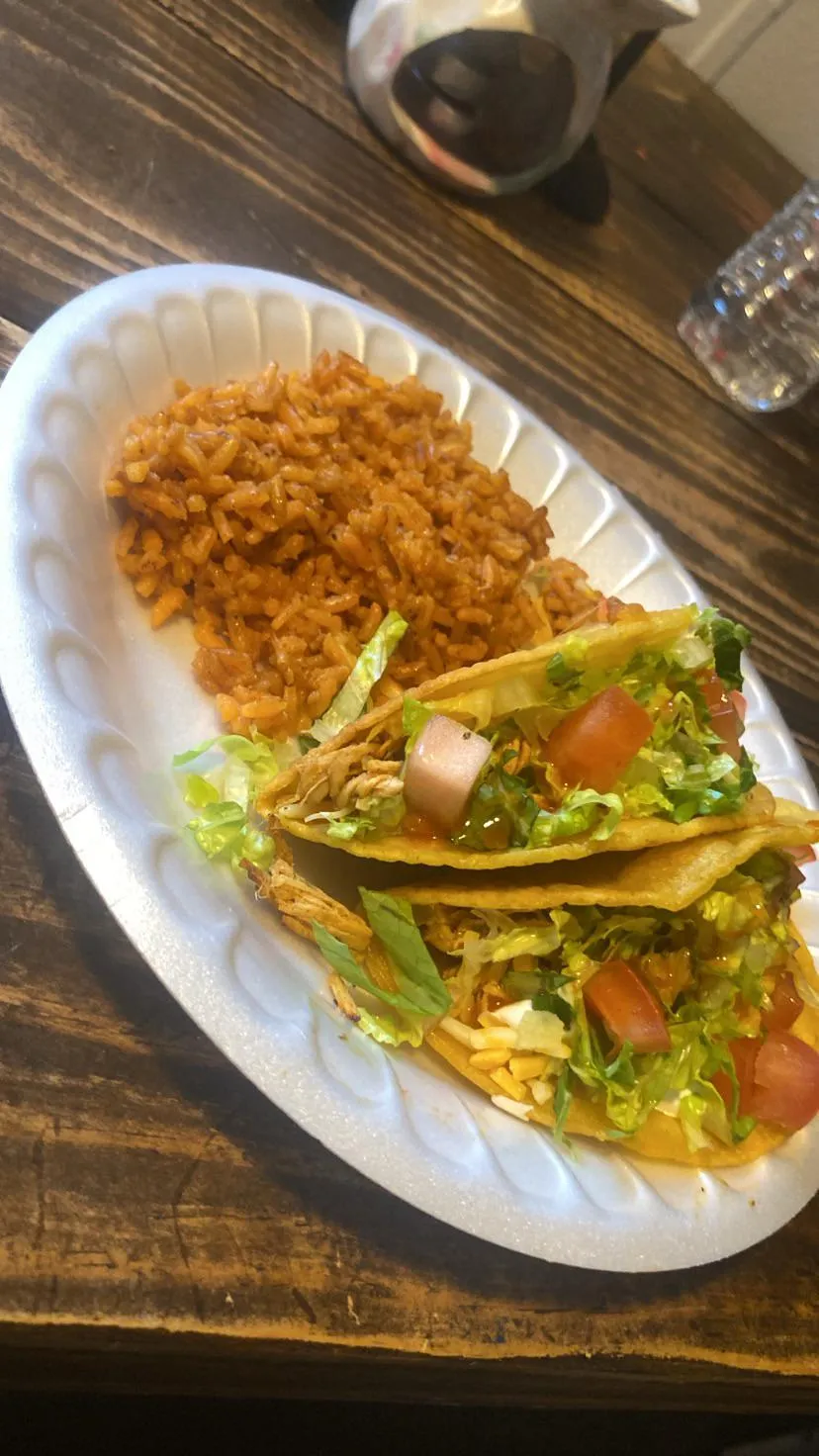 my stupid fucking chicken tacos and fuckin rice