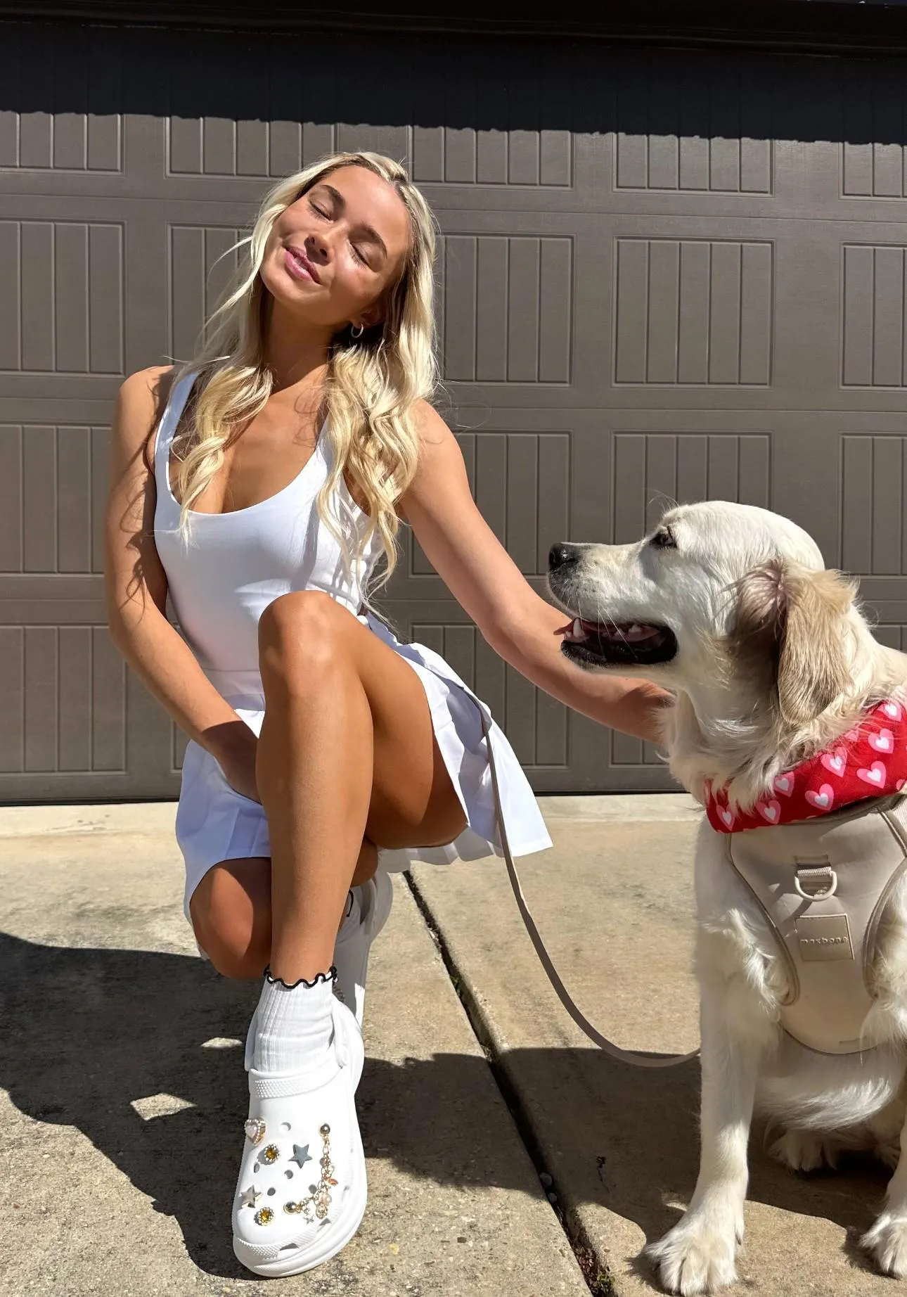 Olivia with her dog ~ IG Story March 2025