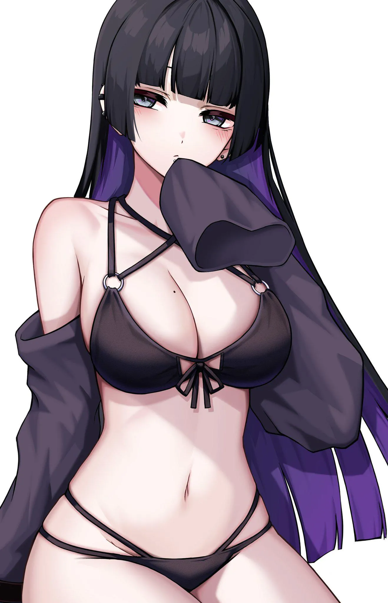 PA-San Rocking Her Black Bikini