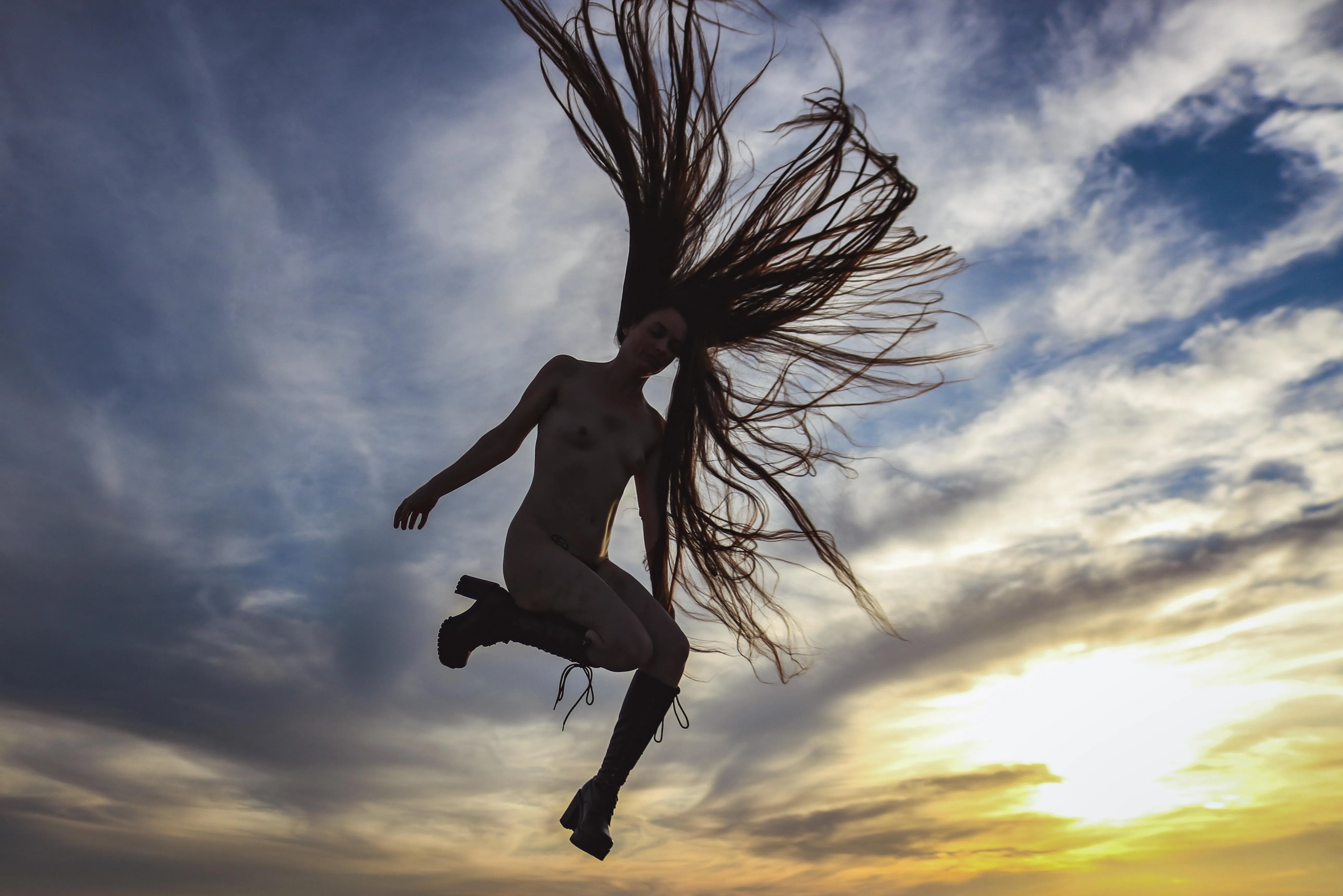 the marks and the miles, sometimes i'm a child looking up like i used to do (self shot)