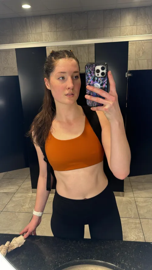 Barely big enough to warrant a sports bra 😂