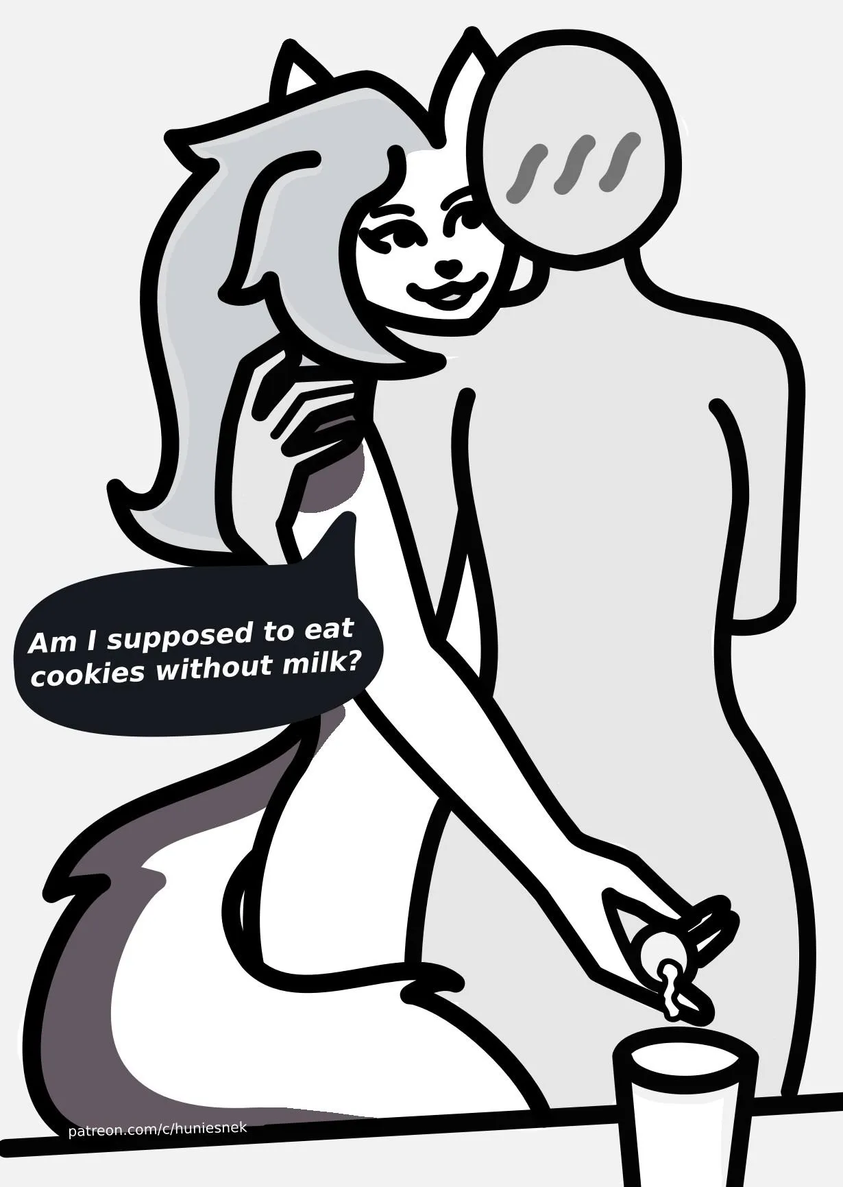 cookies and milk (huniesnek)
