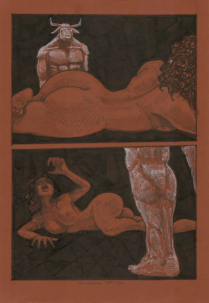 [F4A] I was offered to the minotaur and he found me (open until deleted)