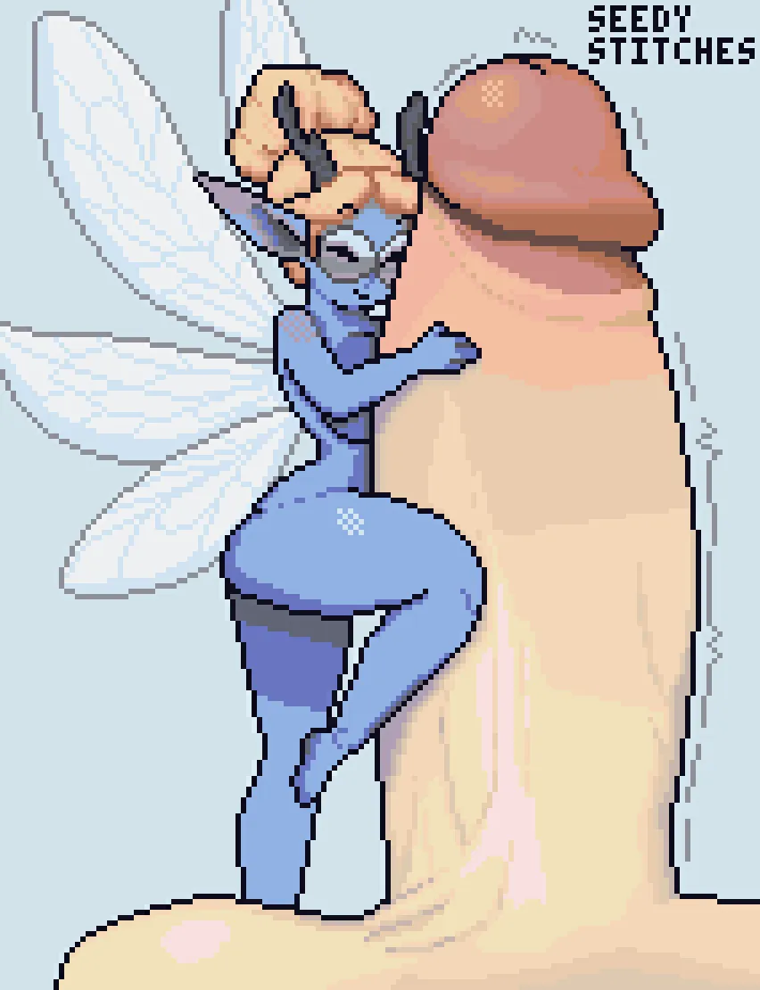 Fairy Teasing (art by me)