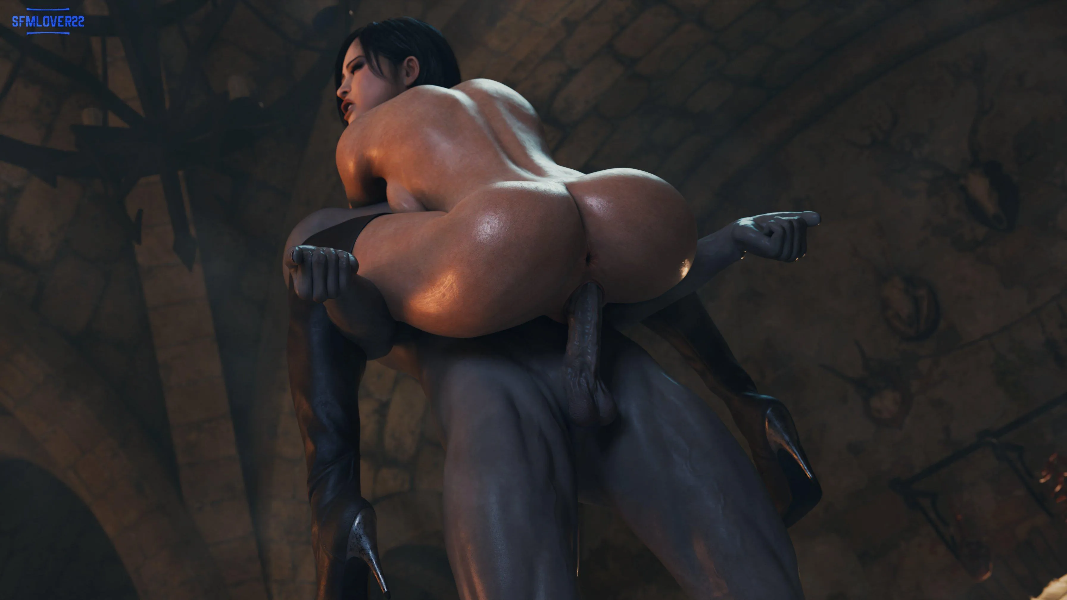 Hot Ada getting used by Mr.x (unknown)