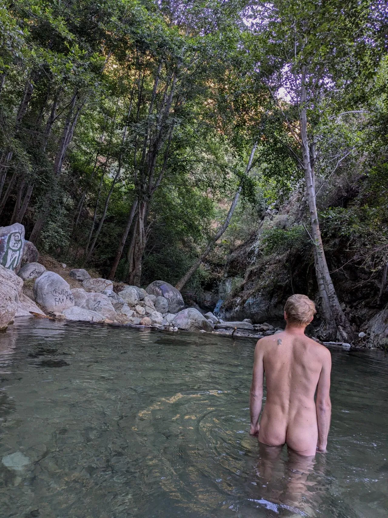 Immersion in peaceful waters