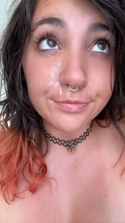 It got in my eye hehe