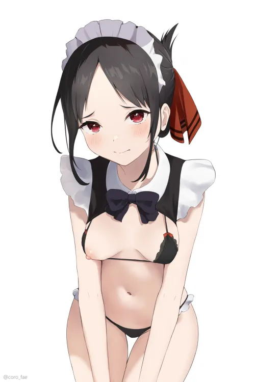 Kaguya's new cute maid outfit (by coro_fae)